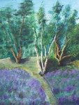 Schilderijen in acryl, op papier.