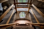 Binnen in de standaard molen de