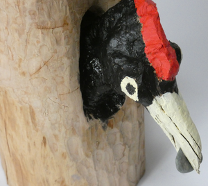 Sinds enkele jaren maak ik sculpturen en beelden in hout en andere materialen. Het gaat om gebeeldhouwde vormen, 'objects trouvées' die ik beschilder of om stukken hout waarvan ik alleen de zachte delen verwijder om te zien wat voor abstracte beelden er ontstaan.