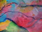 Op de grens van abstractie en figuratie ben ik begin 2010 een nieuwe reis door het schilderen begonnen. Het was een ontdekkingstocht, wat te zien is in de opeenvolgende werken. Maar een die spanning, plezier en bevrediging oplevert.