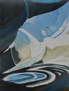 Serie abstracte werken. Het is niet altijd meteen duidelijk wat het werk voorstelt.