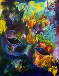 Schilderijen in acryl of gemengde techniek