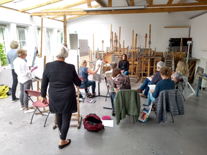 cursus tekenen/schilderen in BaceAtelier te Doorn.