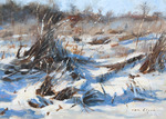 Een collectie van landschappen geschilderd in olieverf of acryl