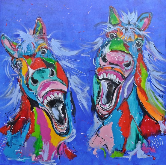 LACHENDE PAARDEN