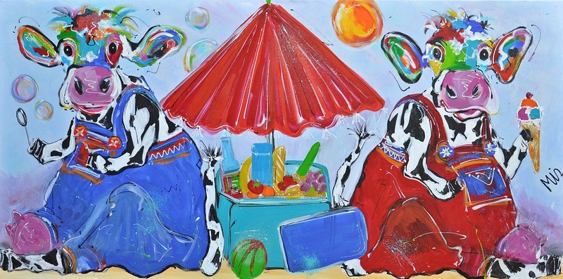 AAN HET STRAND ......KOETJES .