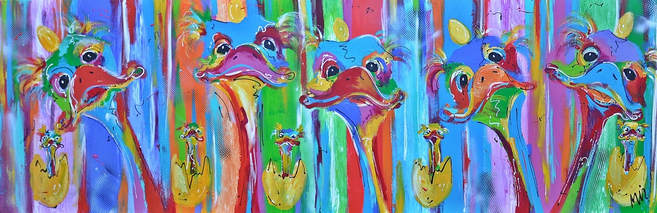 EIEREN EN STRUISVOGELS