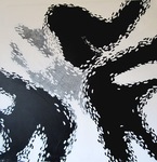 Acryl op doek, hout, papier/karton, 2016