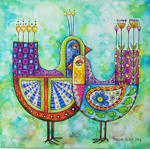 Er zijn alleen prints en kunstkaarten te koop van het werk
print 20x20cm....€8,50 en 30x30cm.....12,00 excl. verzendkosten.
Kunstkaart+envelop 15x15cm ..... de kaarten met tekst zijn 12x18cm.
De kaarten zijn alleen te bestellen in sets van 3 stuks..... €10,00 incl. verzendkosten.
Dit mogen overigens 3 verschillenden afbeeldingen zijn, er staan cijfers boven elke kaart, die kun je doorgeven. Je kunt ook online bestellen: www.etsy.com/nl/shop/FransienArt