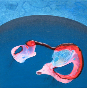 klein werk, gebaseerd op ontmoetingen in het heelal en muziek.