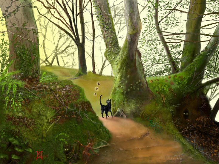 Toen de kat het bos inliep