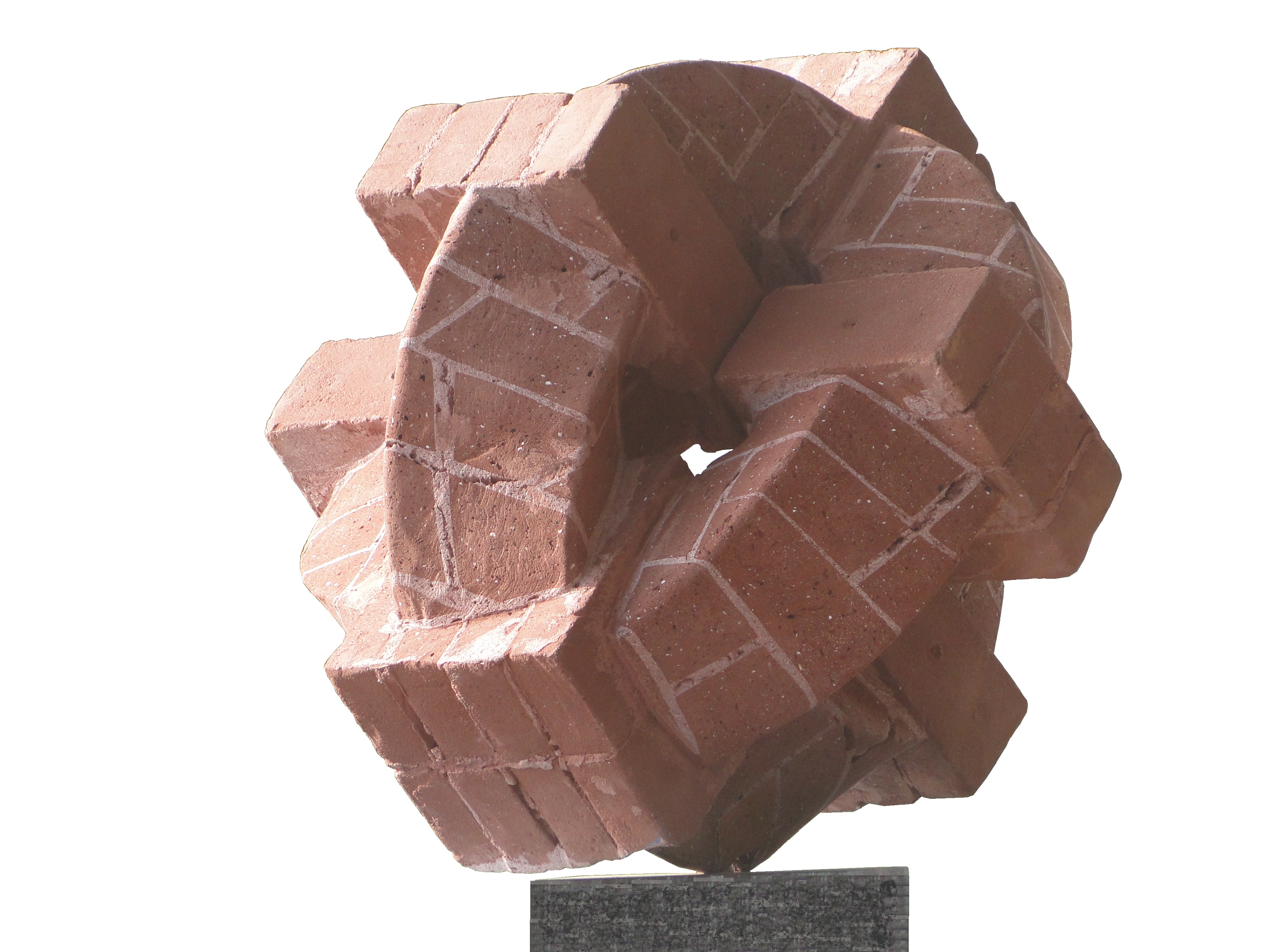 Getwiste Ringen in rode Baksteen