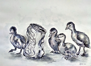 Tekeningen / Drawings 2021/24
Thema: afval