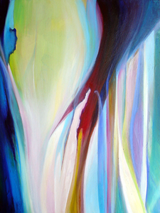 Intuïtieve schilderijen hoofdkleur blauw