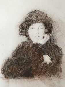 Het pastelpotlood ontdekt….spinsels van krabbels.
” just me, my pastel pencil and the sound” .
Portretten ontstaan tijdens tweede lockdown.
Te zien in expositie “Gaandeweg” van kunstenaarscollectief Onderstroom.
Oktober-november 2021