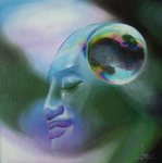 De kleurige kracht en zachtheid van de ziel laat zich zien vanuit de stilte en de stralende aanwezigheid van het hart