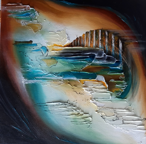 Abstracte vormen in beweging