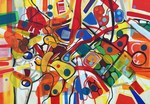 In deze galerie treft u enkele schilderijen in de maten 90 x 130 en 80 x 130 cm aan. Voor meer werk in deze en andere formaten, zie: Portfolio.