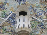 Ontwerpen van de architect Gaudi, gefotografeerd in Barcelona.