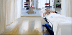 'Anesthesie', schilderijen, 2007. Ter gelegenheid van het 60 jarig bestaan van de anesthesie schilderde ik een drieluik voor de afdeling van het UMCG in Groningen.