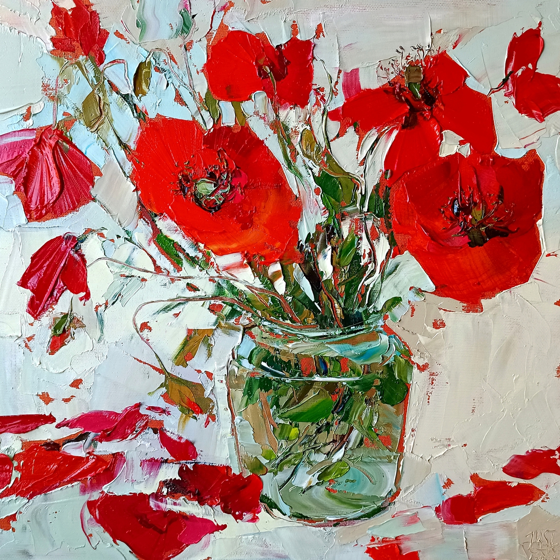Stilleven met papavers nr. 48