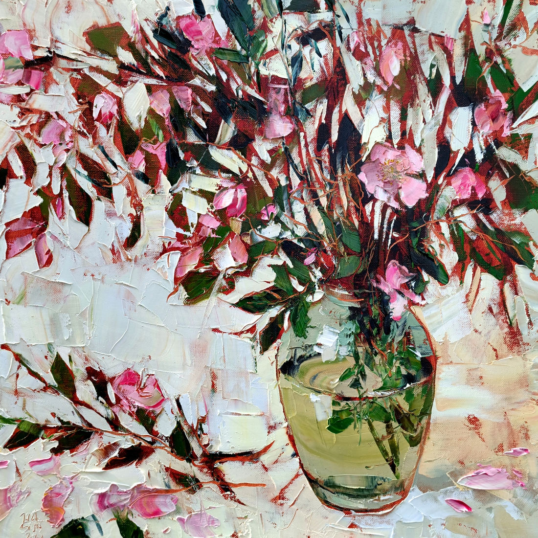 Stilleven met wilde rozen nr. 50