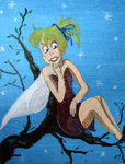 Elf's are part of my life. I am fascinated by them since i was a kid. I allways drew an 'elf' on my schoolbooks or even on my table. Now i can project them from my mind to a painting.
