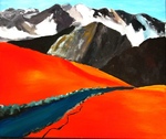 De landschappen, bezocht tijdens vakanties, laten impressies achter, die vragen om expressie
