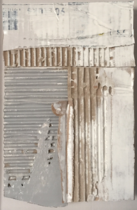 Works made by 3 pieces of cardboard 8x16 cm.