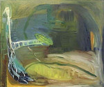 Abstracte landschappen met sporen van de mens.