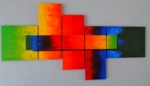 Abstract en schilderijen met abstracte achtergronden