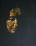 Serie portretten gemaakt voor afstudeerproject en tentoonstelling. Technisch: éénzijdige belichting waarbij het model daadwerkelijk in een spotlight is gezet, waardoor een gedeelte van het gelaat / persoonlijkheid aan het licht wordt gebracht.