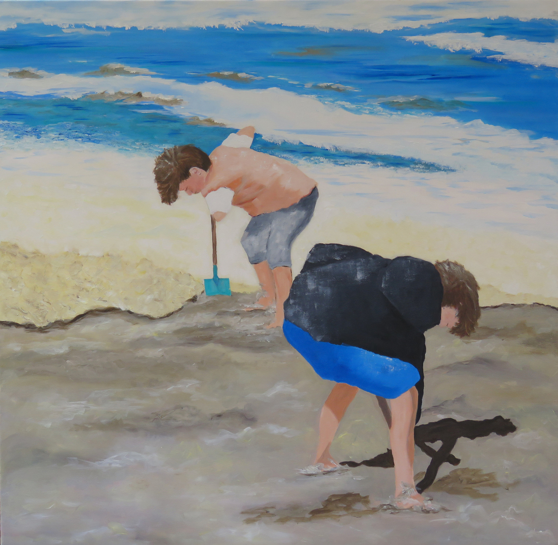 Water, zand en kinderen. Heerlijk toch.