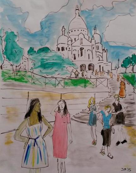 By the steps