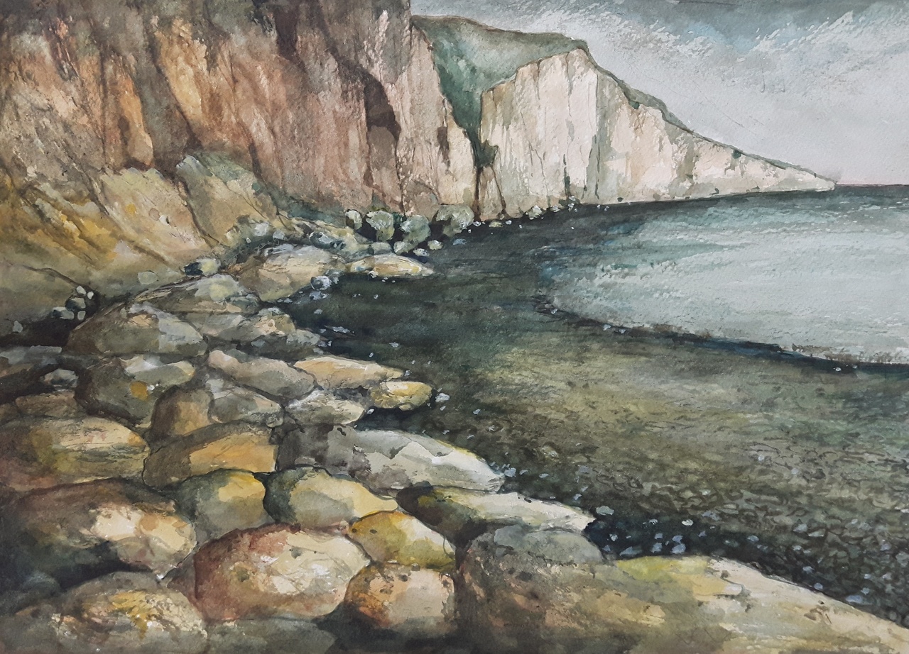 De krijtrotsen van Pourville - Normandië