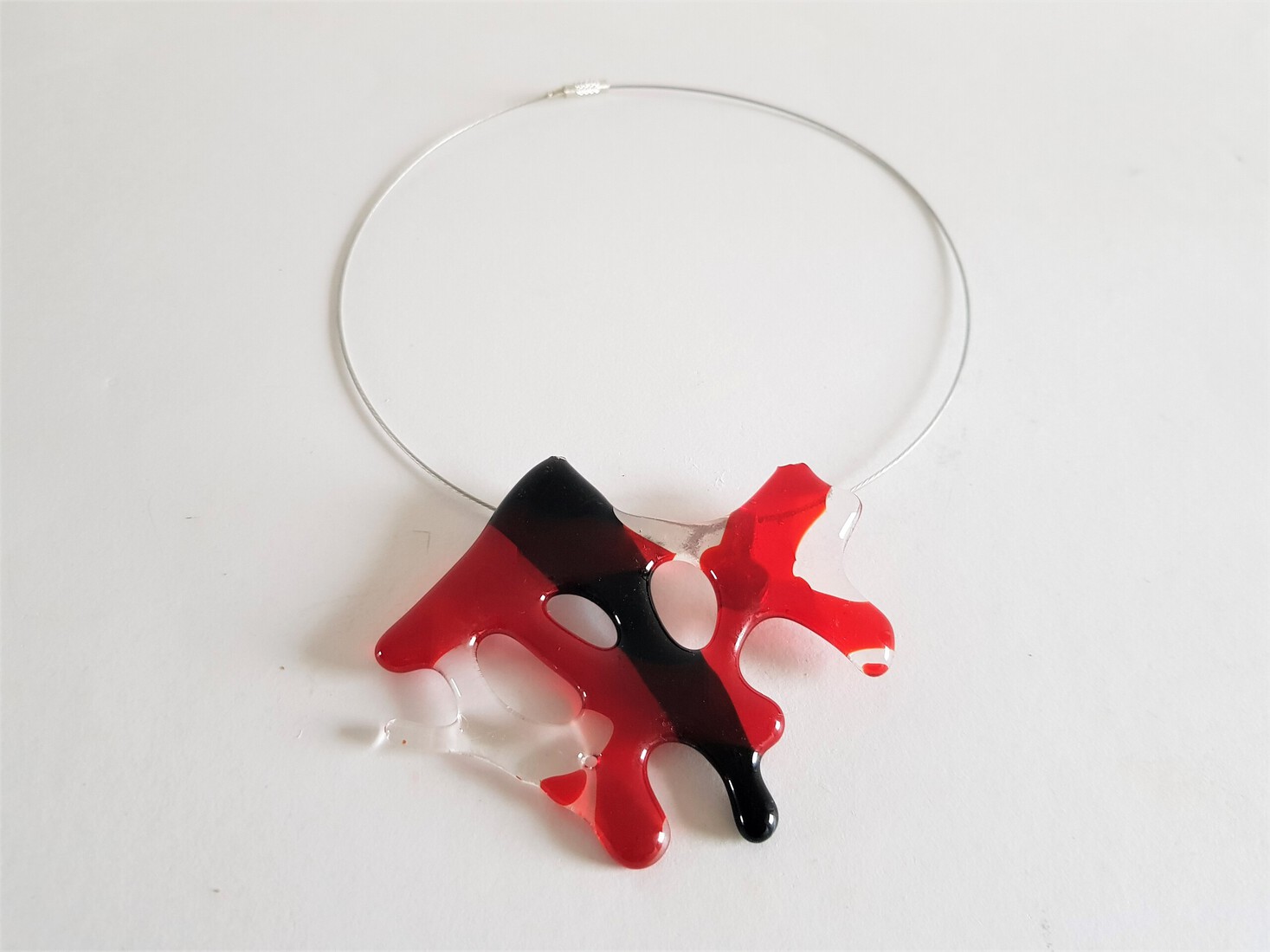 Groot Glassieraad in rood en zwart