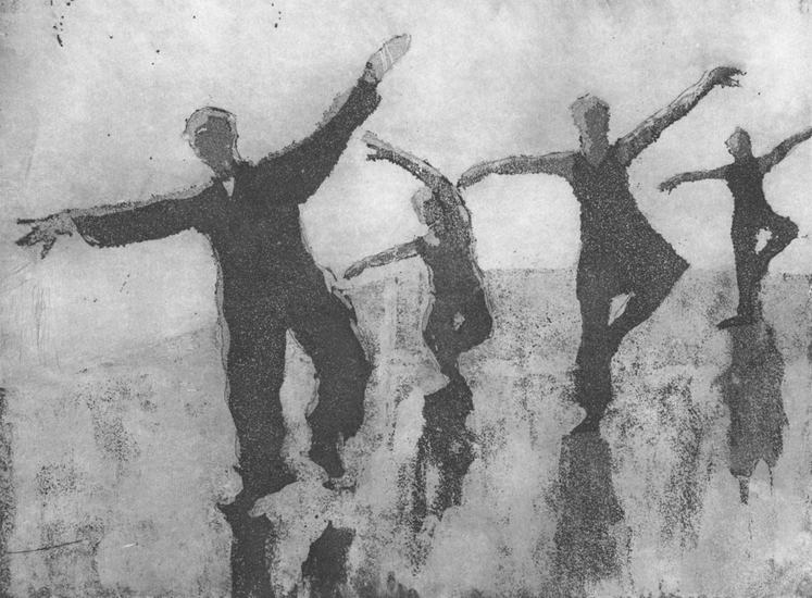 Vier dansers