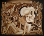 schilderijen in een fantastische of surrealistische stijl.