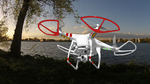Video opnames gemaakt met de quadcopter DKI Phantom Vision 2 plus