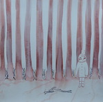 Tekeningen: OI-inkt, bister, acrylverf