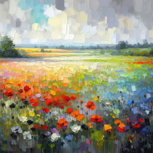fields of flowers