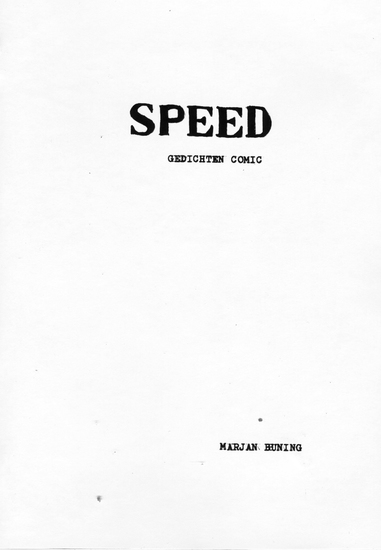 SPEED (gedichten comic)