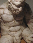 Levensgrote nylonsculpturen die op verschillende manieren geëxposeerd kunnen/konden worden door hun flexibele opbouw lijf.