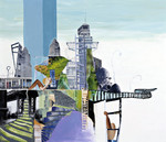 collages uit 2006 en 2007 uit de serie ' de verknipte mens in de stad'
