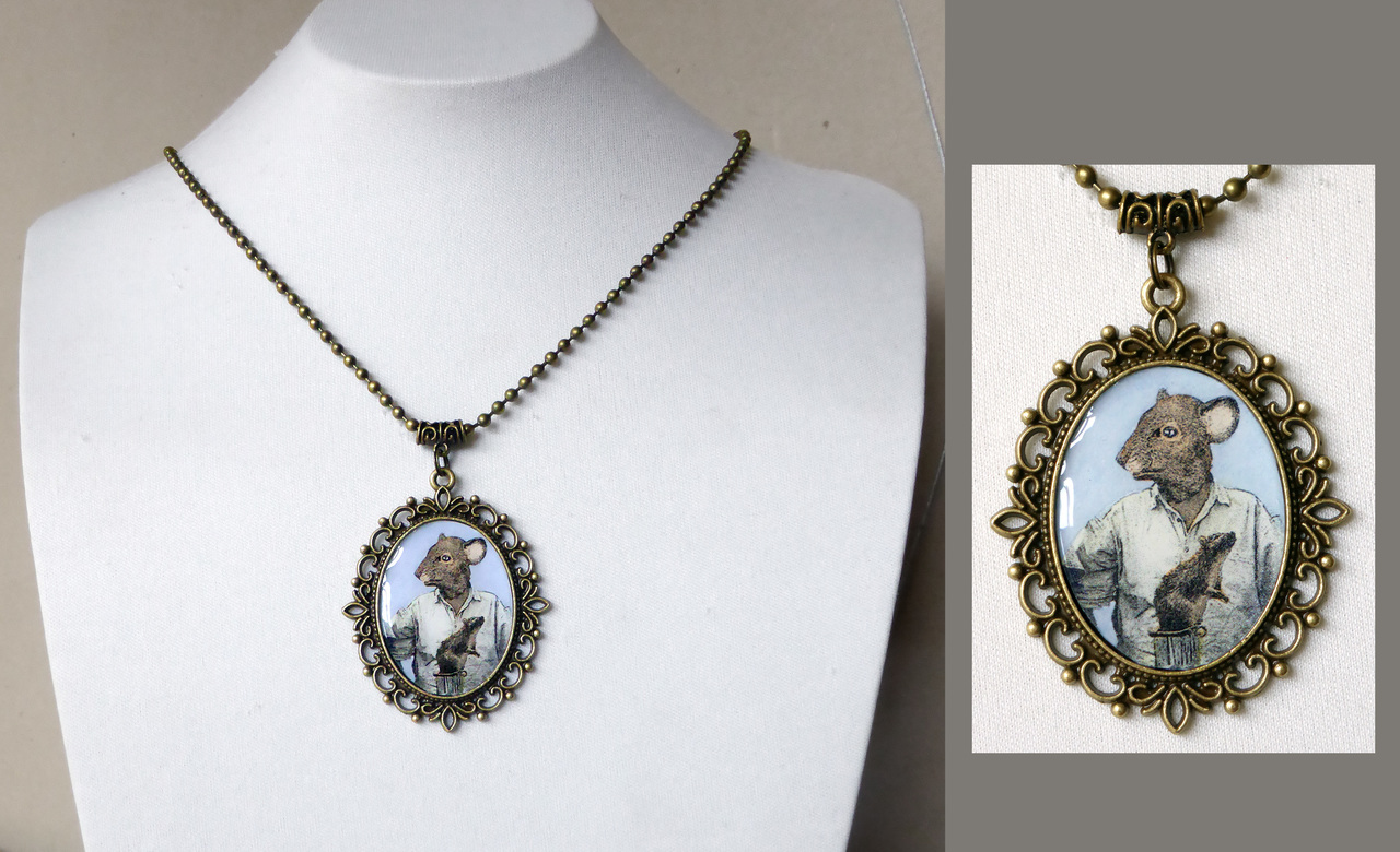 Rat en ratje (ornament Br, ballchain)