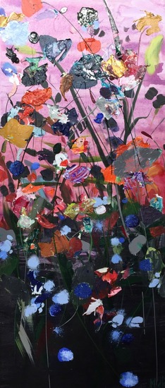 Sunset | 100 x 40 cm | expo @ de Hofgalerie VERKOCHT