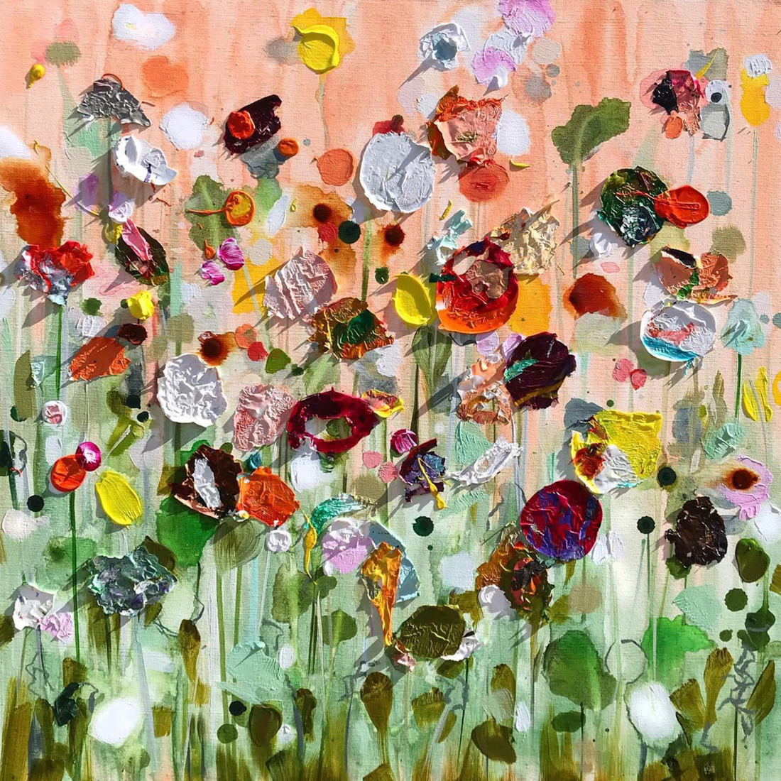 Happy day | 60 x 60 cm | expo @ De Hofgalerie VERKOCHT