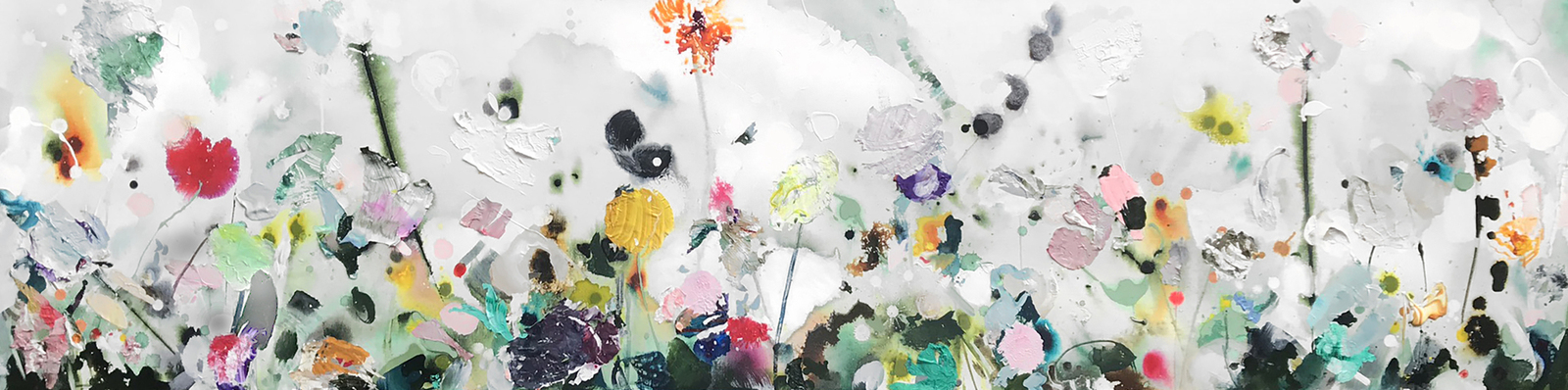 Vrolijk veld | 200 x 50 cm | expo @ Galerie De Ruimte Geldrop