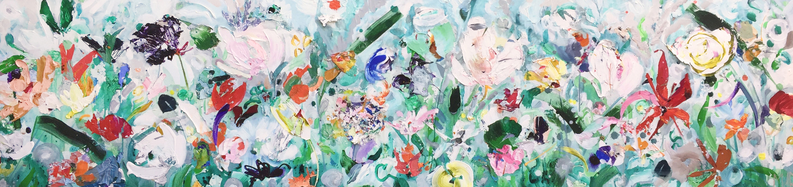 Vlijtig veld | 200 x 50 cm | expo @ KunstCentrum Lelystad
