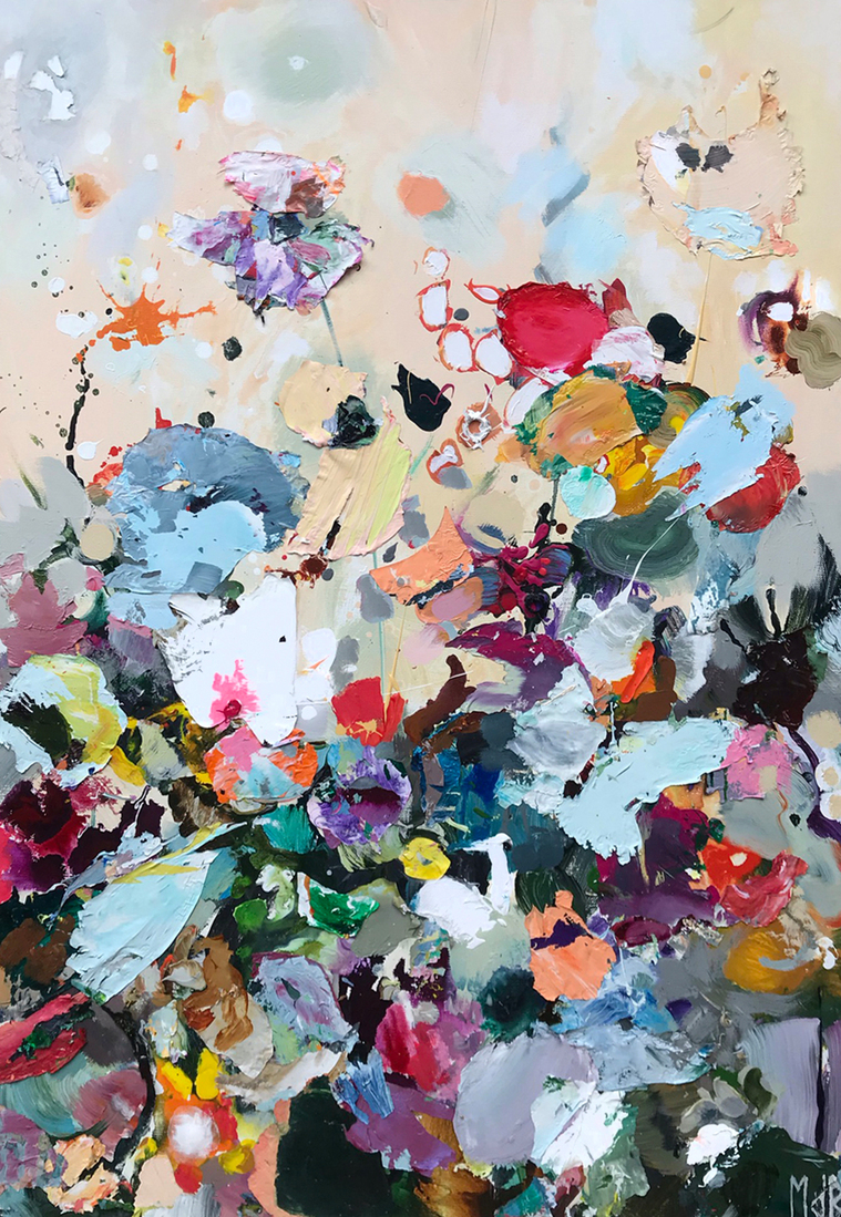 Volle glorie | 70 x 100 cm | expo @ Galerie De Ruimte (verkocht)